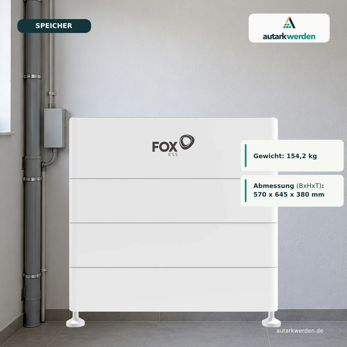 FoxESS EQ 3300 - L4 Batteriespeicher