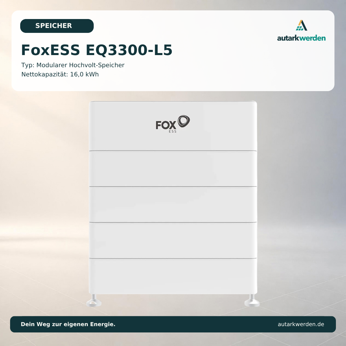 FoxESS EQ 3300 - L5 Batteriespeicher