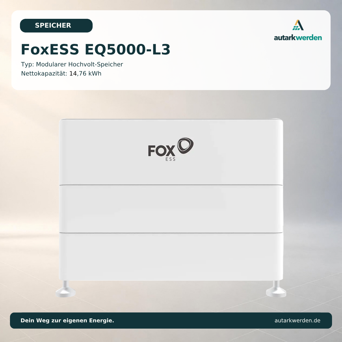 FoxESS EQ 5000-P - L3 Batteriespeicher