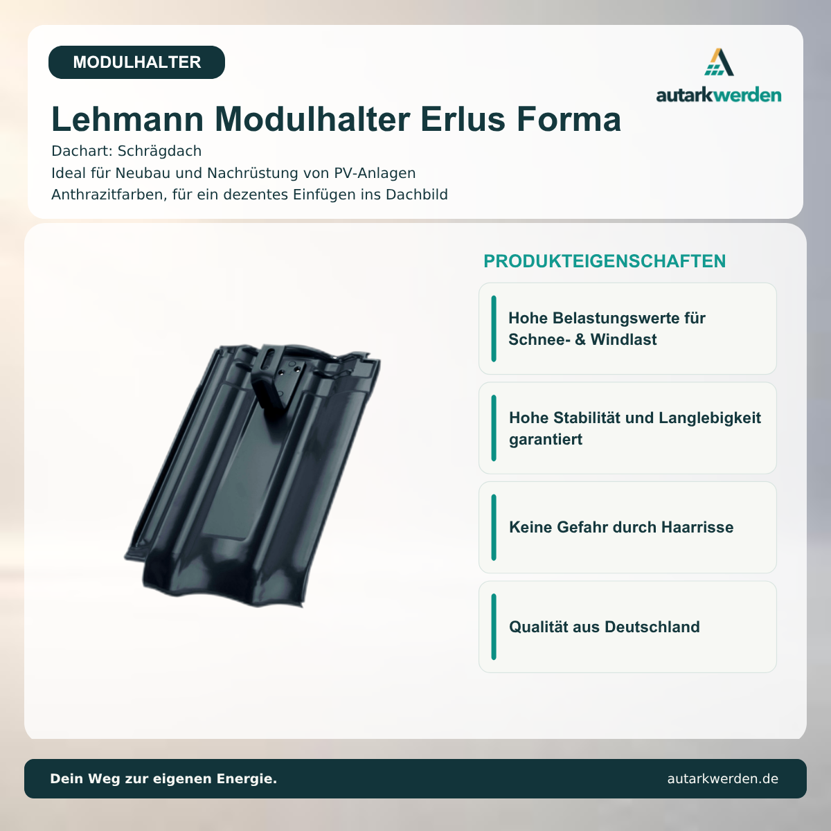 Lehmann Modulhalter für Forma, anthrazit