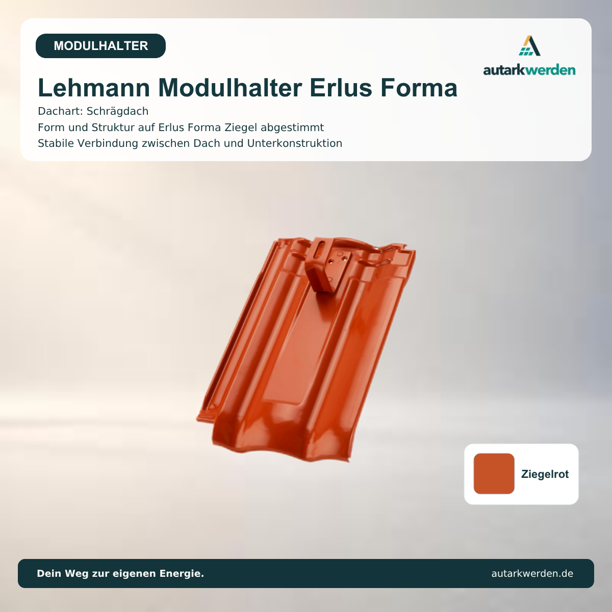 Lehmann Modulhalter für Forma, ziegelrot