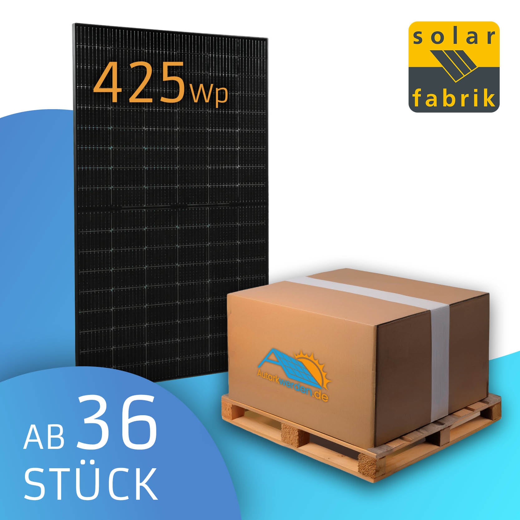 Solar Fabrik 425 W S4 Innovation Powerline N Glas/Glas Solarmodul