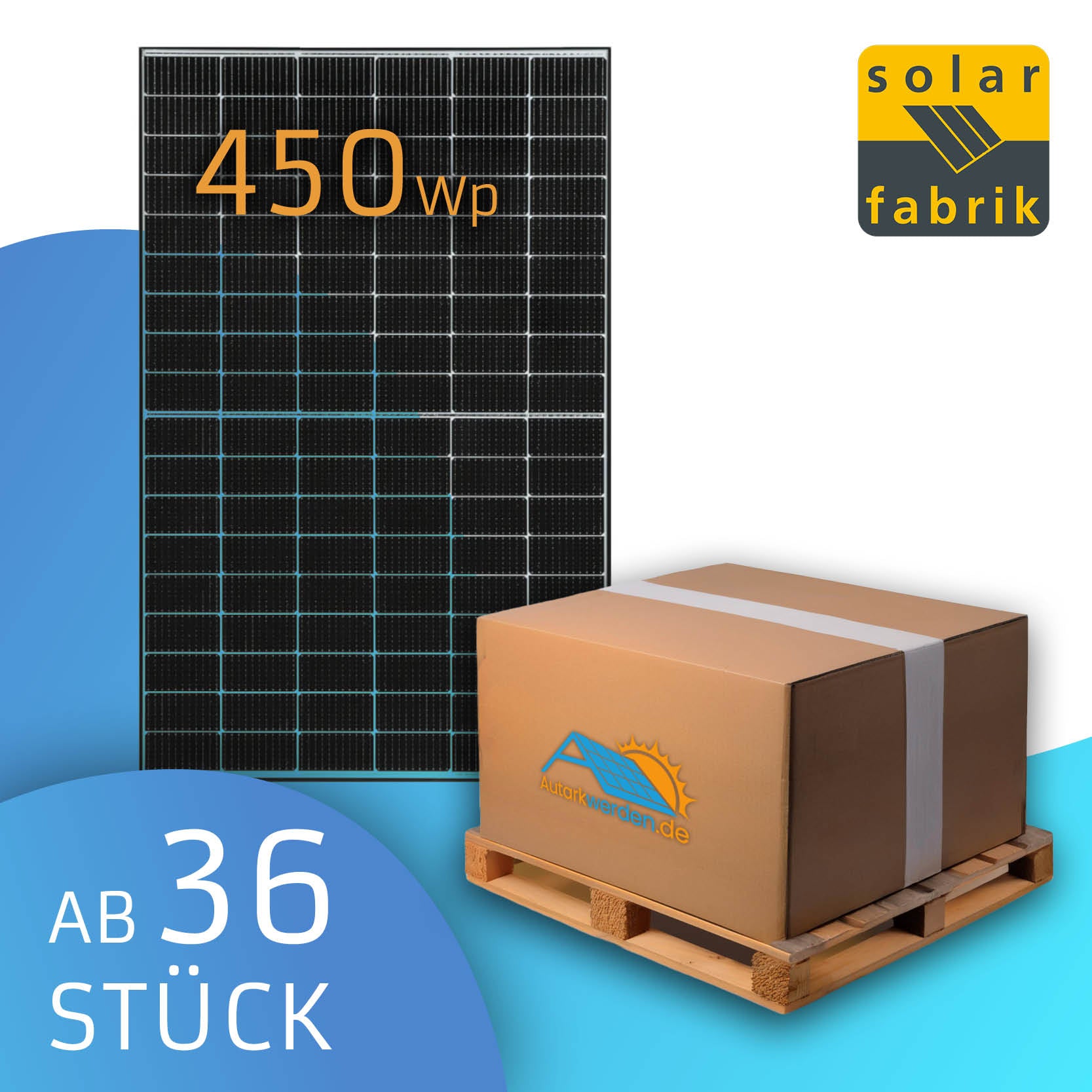 Solar Fabrik 450 W S4 Trend White Glas/Glas Solarmodul