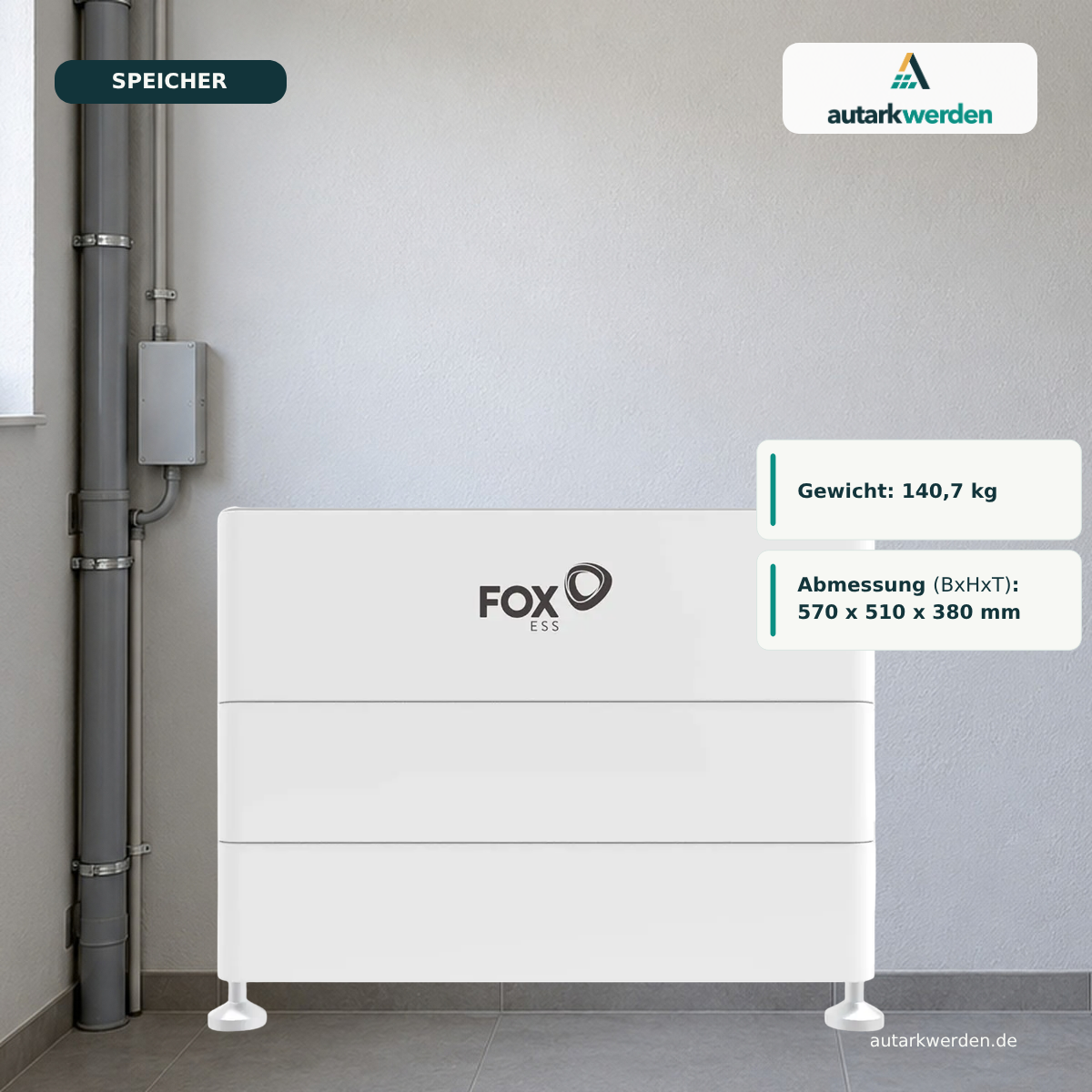 FoxESS EQ 5000-P - L3 Batteriespeicher