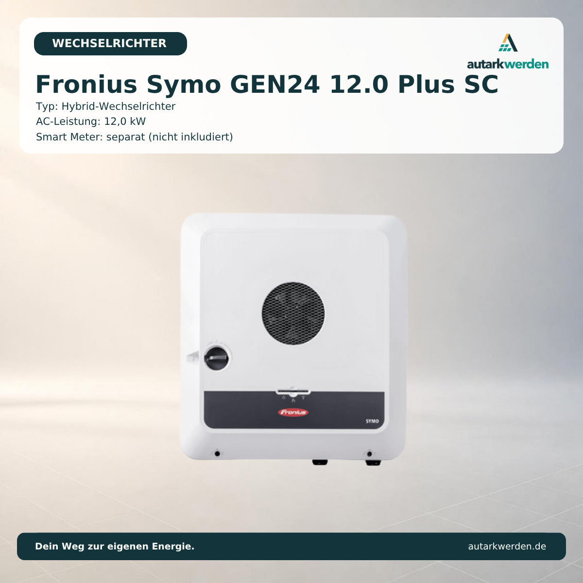 Fronius Symo GEN24 12.0 Plus SC Wechselrichter