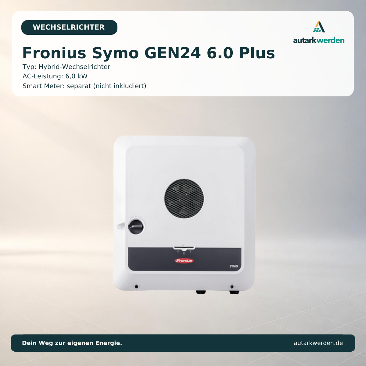 Fronius Symo Gen24 6.0 Plus Wechselrichter