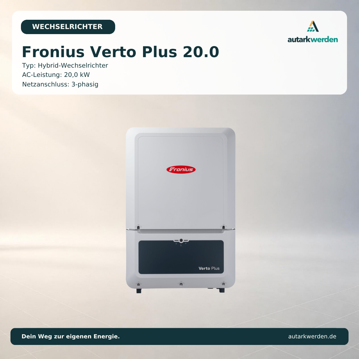 Fronius Verto Plus 20.0 Wechselrichter