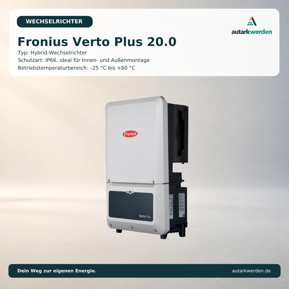 Fronius Verto Plus 20.0 Wechselrichter