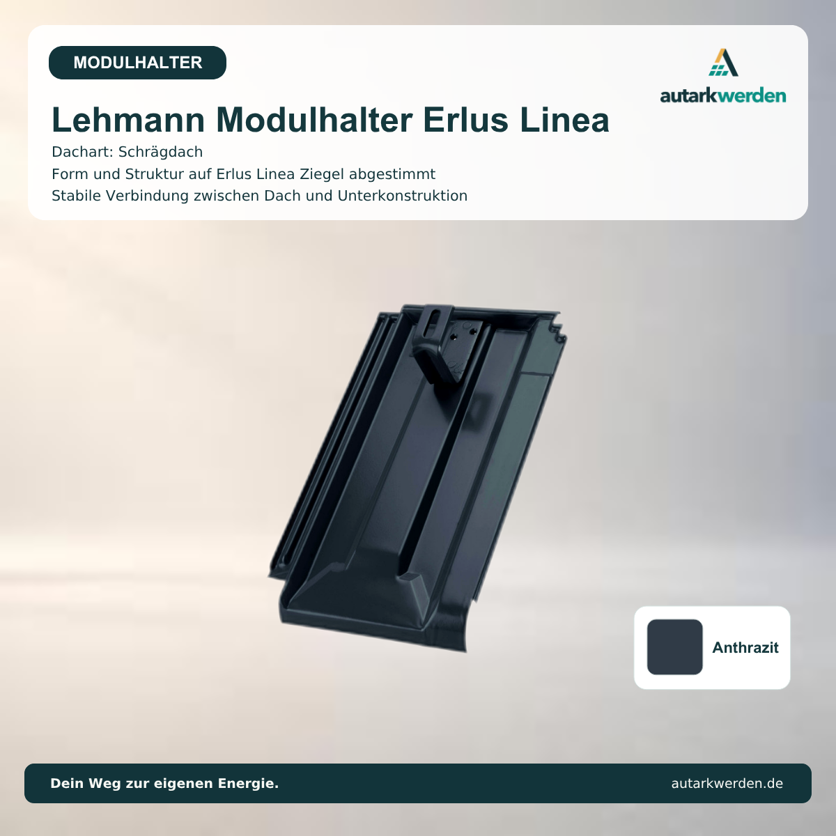 Lehmann Modulhalter Erlus Linea, anthrazit